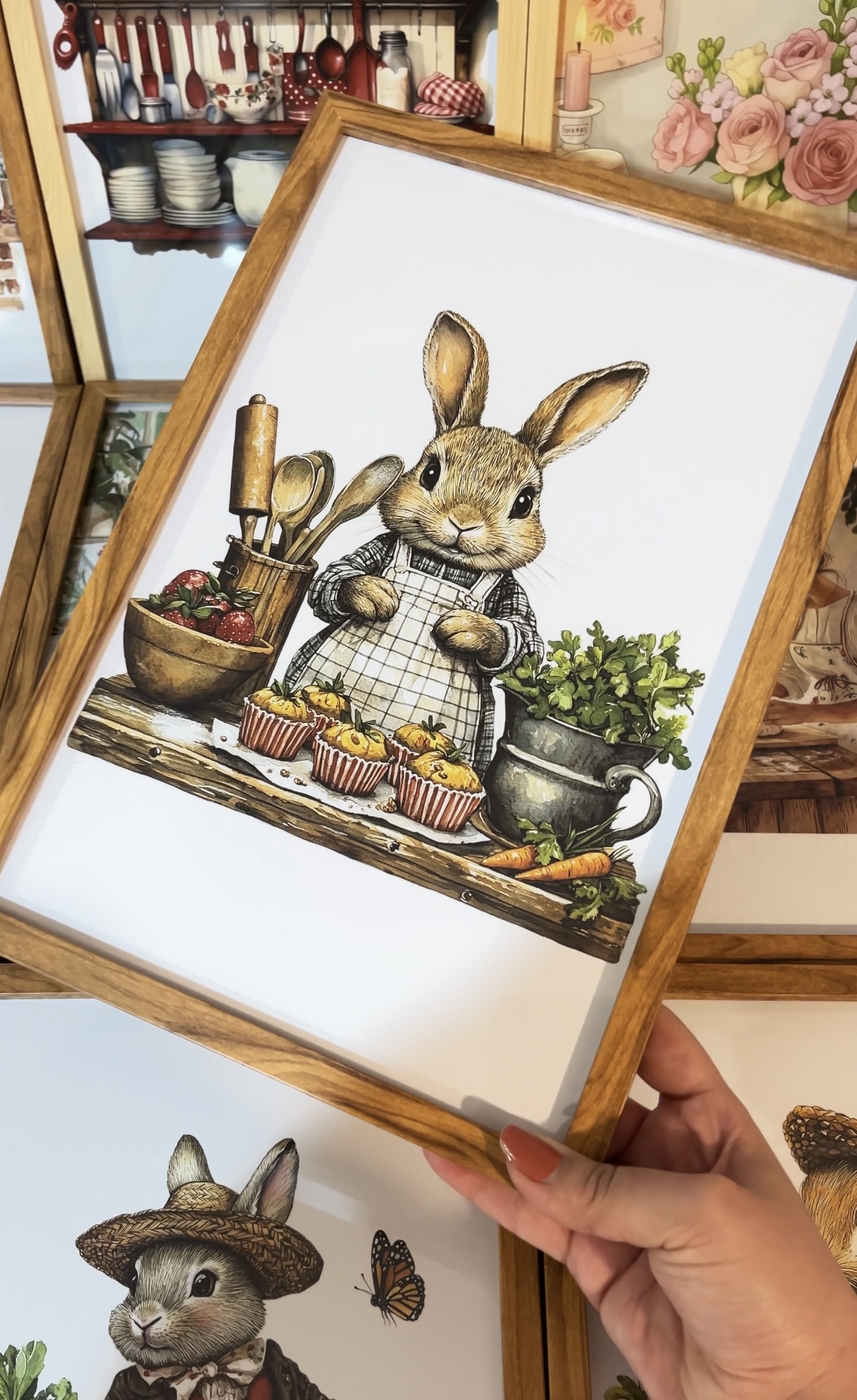 تابلو خرگوش مزرعه